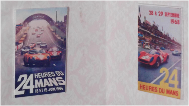 1966 and 1968 Le Mans posters